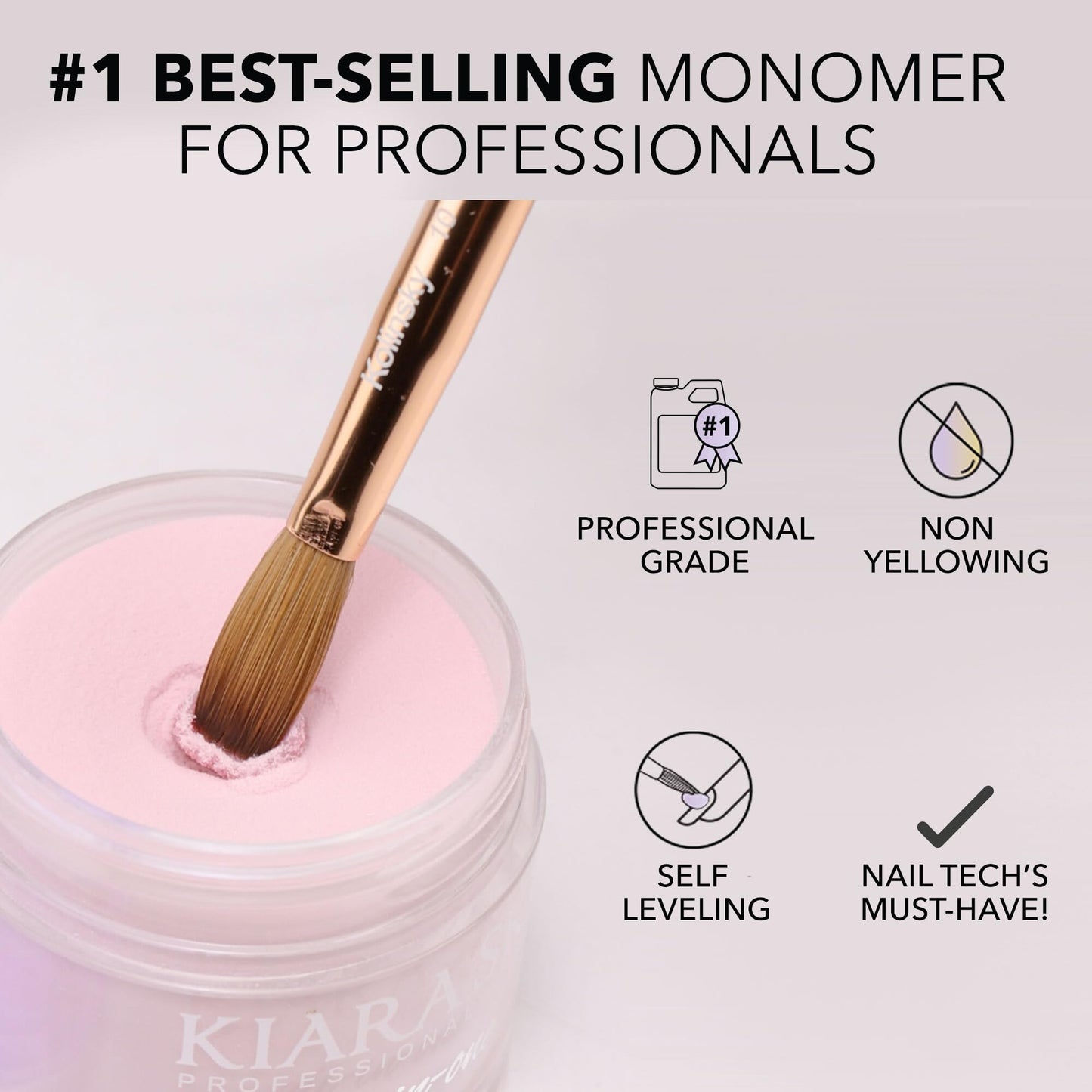 Kiara Sky EMA Monomer - Professional Acrylic Nail Liquid, 8 Fl Oz Beauty & Personal Care KIARA SKY