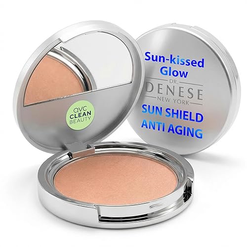 Dr. Denese SunShield Anti Aging Bronzer 0.3 oz - Powder Makeup with Multi Peptides & Ceramide for Natural Matte Finish, Light Shimmer & Youthful