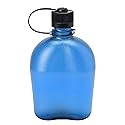Nalgene Sustain Tritan BPA-Free Oasis Water Bottle Made with Material Derived from 50% Plastic Waste (Using ISCC Certified Mass Balance), 32 OZ, Blue