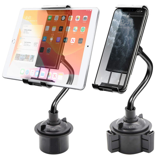 Cellet Multi-Angle Cup Holder Mount: Secure Grip for Your Tablet or Smartphone with 360-Degree Compatible for Apple iPad Pro iPhone 15 14 13 Pro Max…