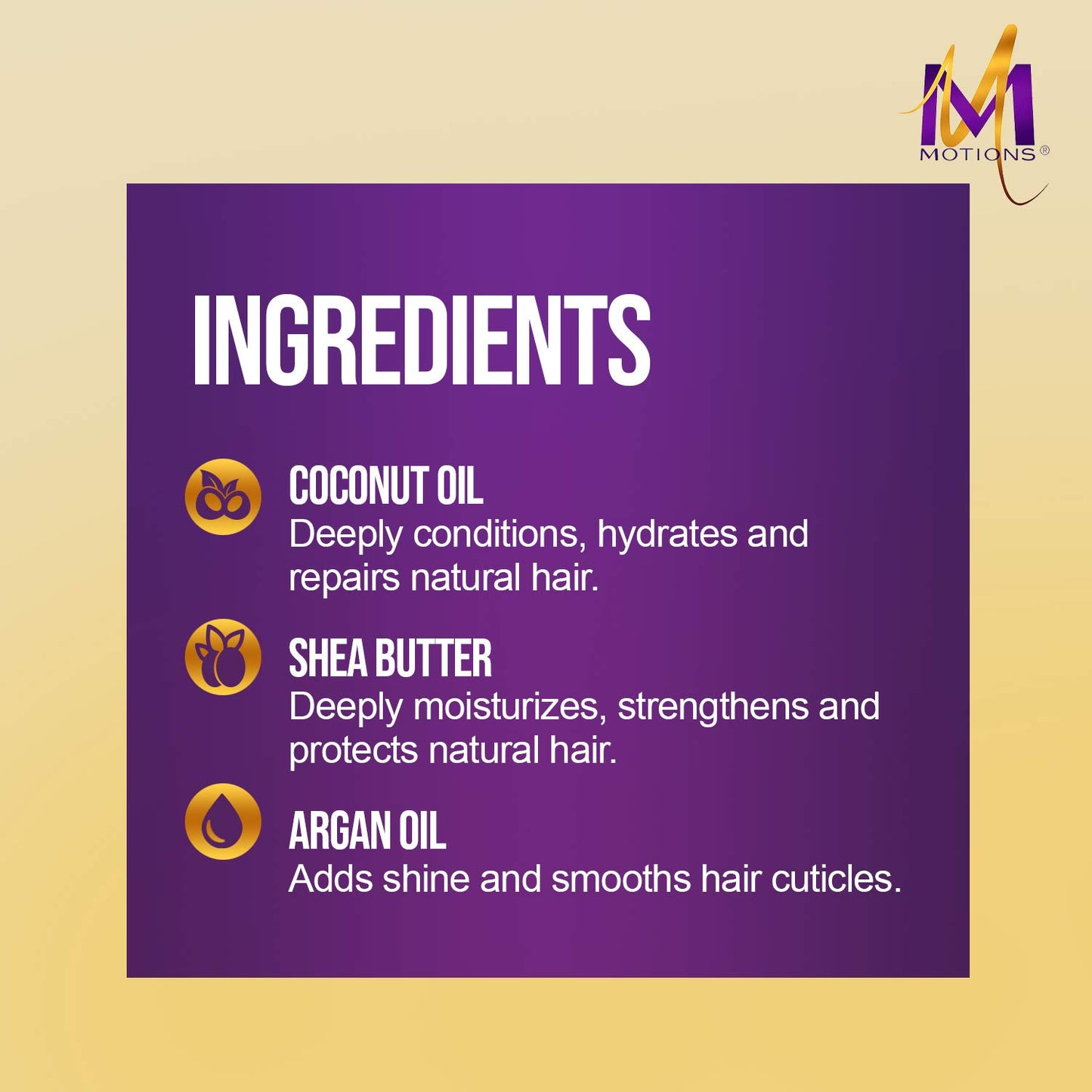 Motions Style and Create Versatile Foam Styling Lotion - For Use on All Hair Types, Lightweight Formula, Contains Shea Butter, Argan Oil, & Coconut
