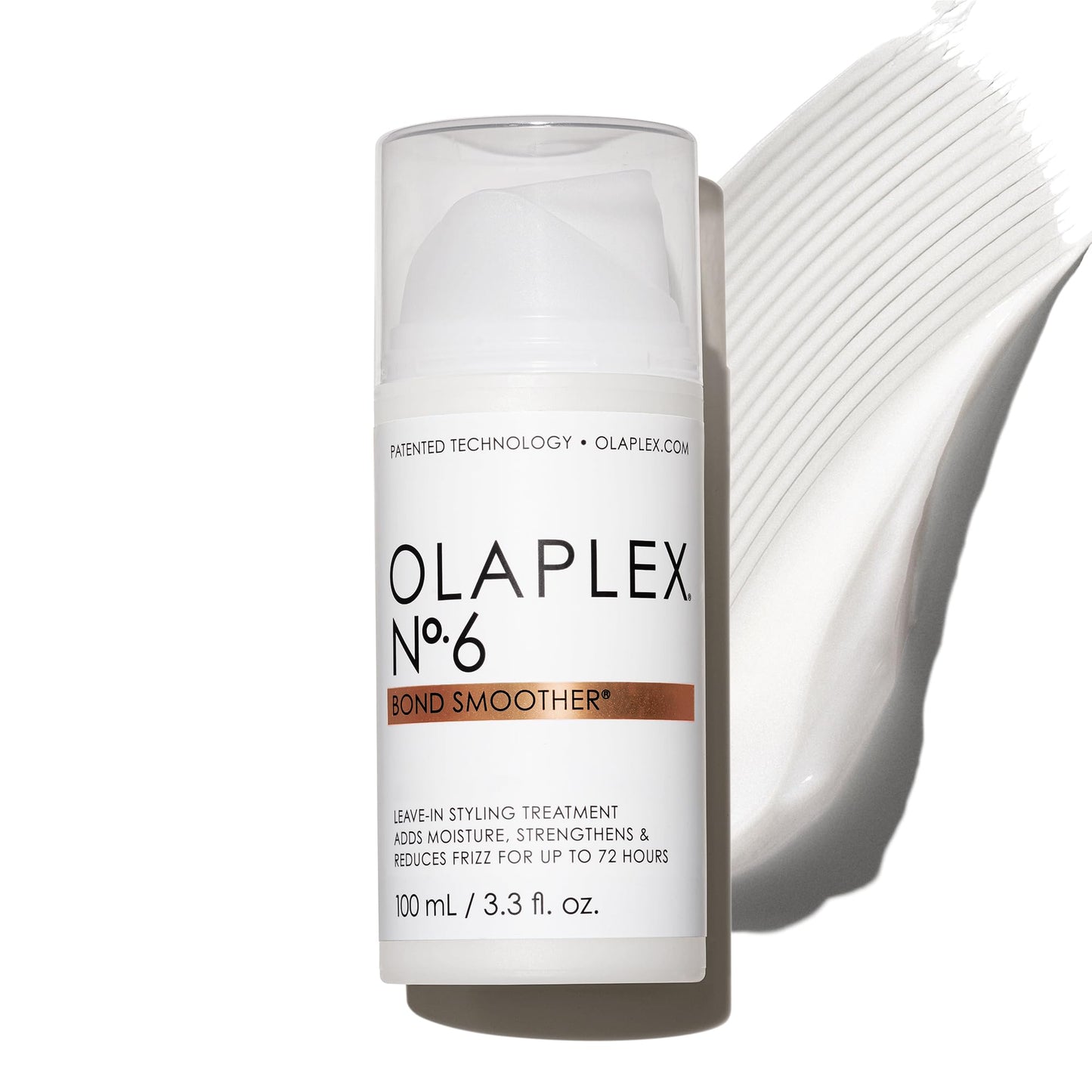 Olaplex Nº. 6 Bond Smoother: Leave-In Styling Treatment | Smooths, Conditions, & Strengthens | Frizz Control for Up to 72 Hours | For Coily, Curly