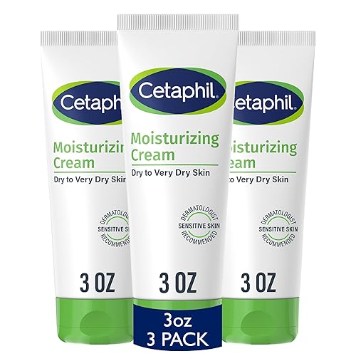 Cetaphil Face & Body Moisturizer, Hydrating Moisturizing Cream for Dry to Very Dry, Sensitive Skin, NEW 3 oz Pack of 3, Fragrance Free