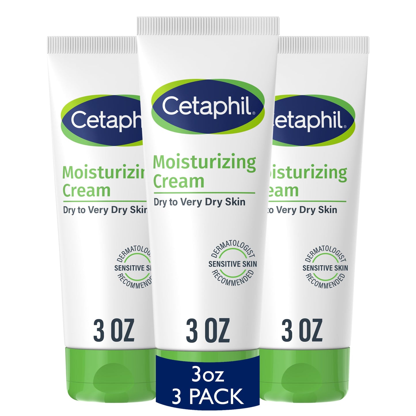 Cetaphil Face & Body Moisturizer, Hydrating Moisturizing Cream for Dry to Very Dry, Sensitive Skin, NEW 3 oz Pack of 3, Fragrance Free
