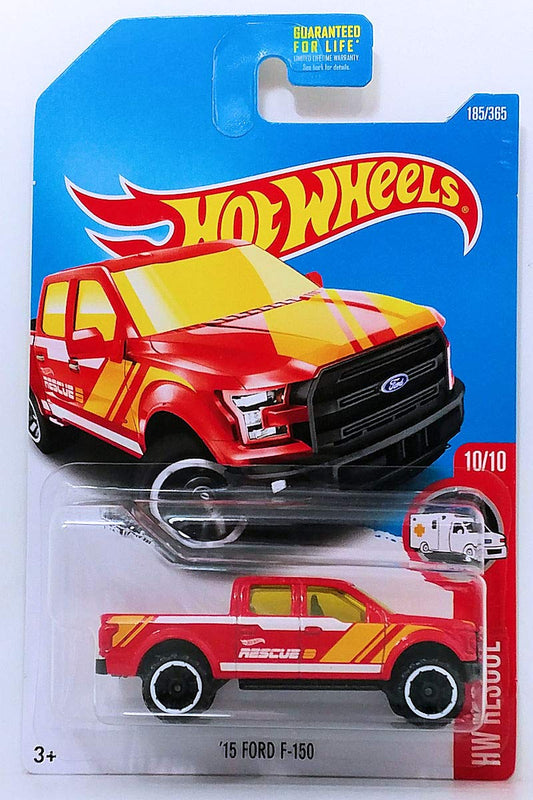 Hot Wheels 2017 HW Rescue '15 Ford F-150 185/365, Red