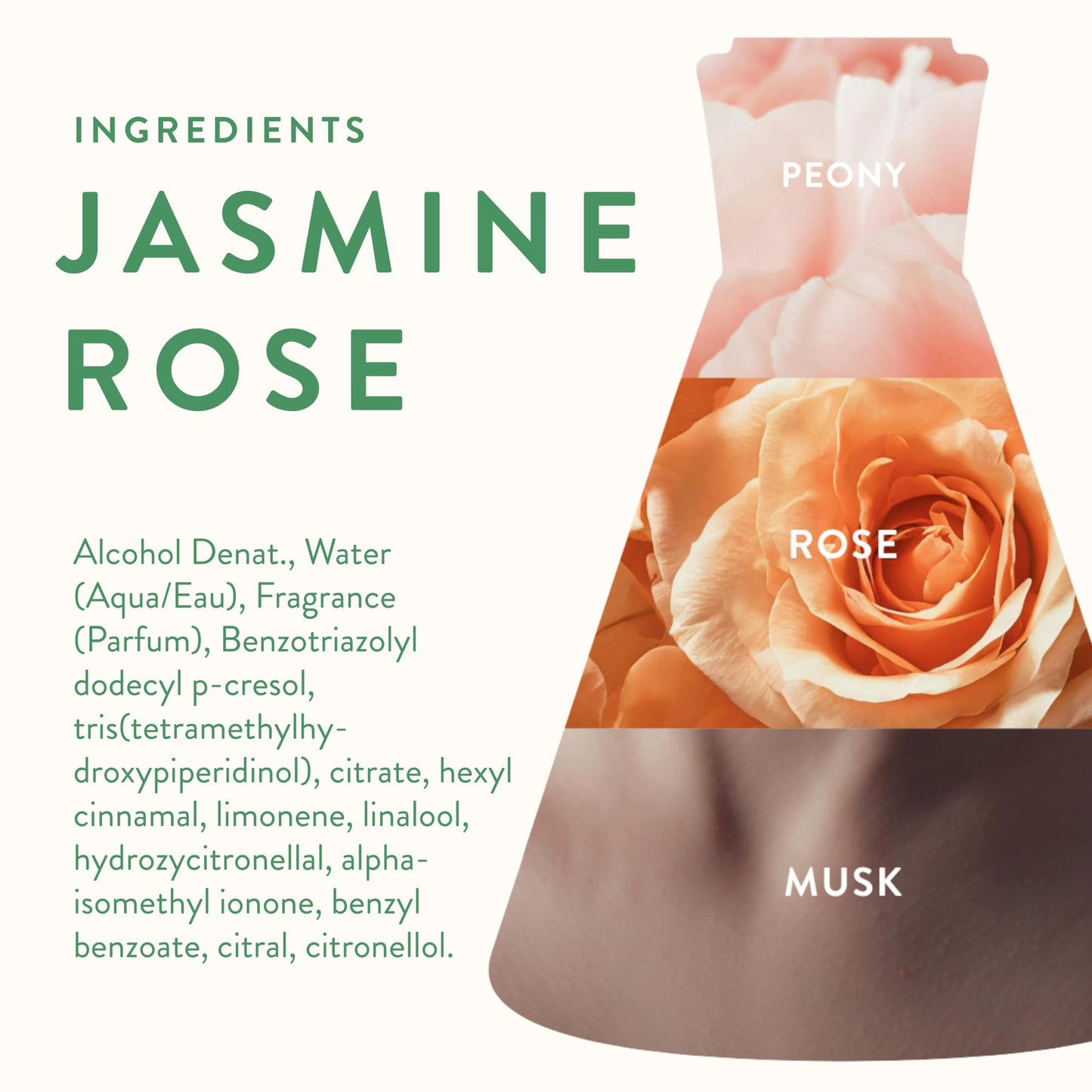 Good Chemistry Jasmine Rose Eau de Parfum 1.7 fl oz - Long-Lasting Perfume with Peony, Rose, & Musk - Sophisticated, Clean & Vegan