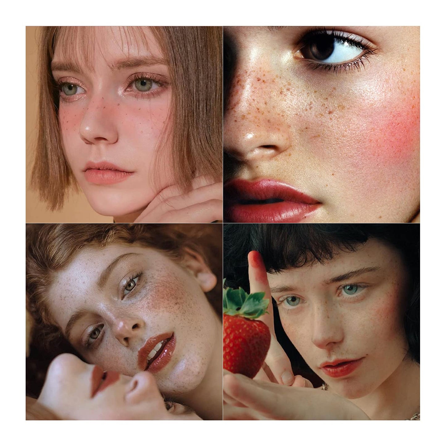 Marine Forest Freckle Pen 2 Colors Waterproof Long Lasting Quick Dry Small Spot Natural Like Face Freckle Makeup Pen, Dark Brown and Light Brown