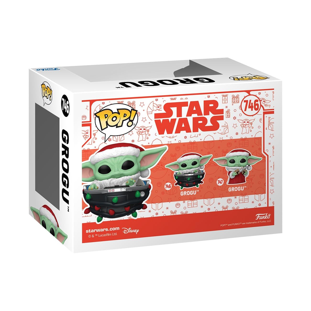 Funko POP! Star Wars: The Mandalorian Holiday - Grogu (Holiday Pram) - The Child - Baby Yoda - Pram - Collectable Vinyl Figure - Gift Idea - TV Fans