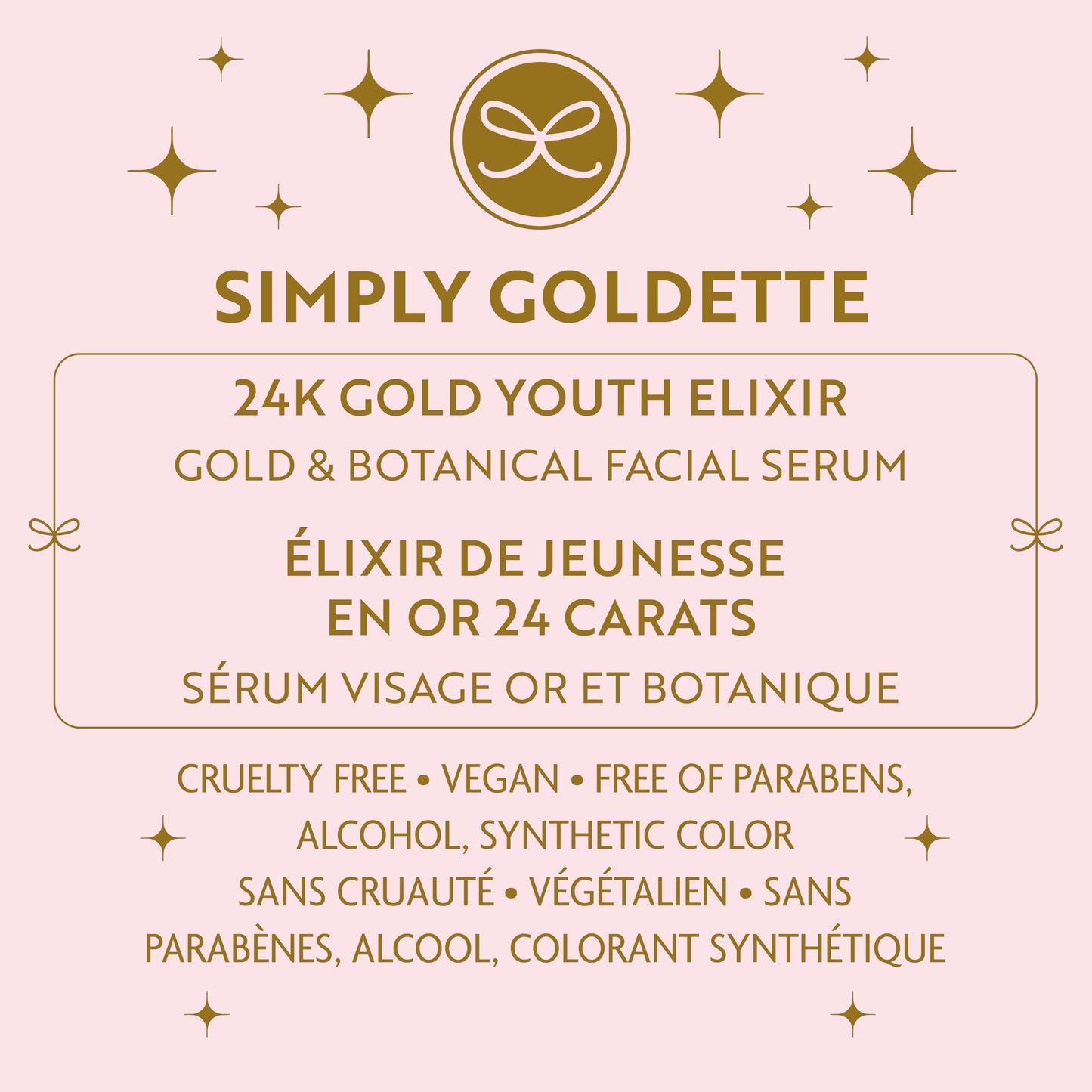 24K Gold Botanical Peptide Face Serum, Anti-Aging, Fine Line Wrinkle Reduction, Youthful Skin, Smooth Texture, Rejuvenating Serum, Hydration