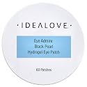 Black Pearl Hydrogel Eye Patches by Idealove - Anti-Aging Beauty Eye Patches to Help Hydrate Skin - With Pearl Extract, Hyaluronic Acid