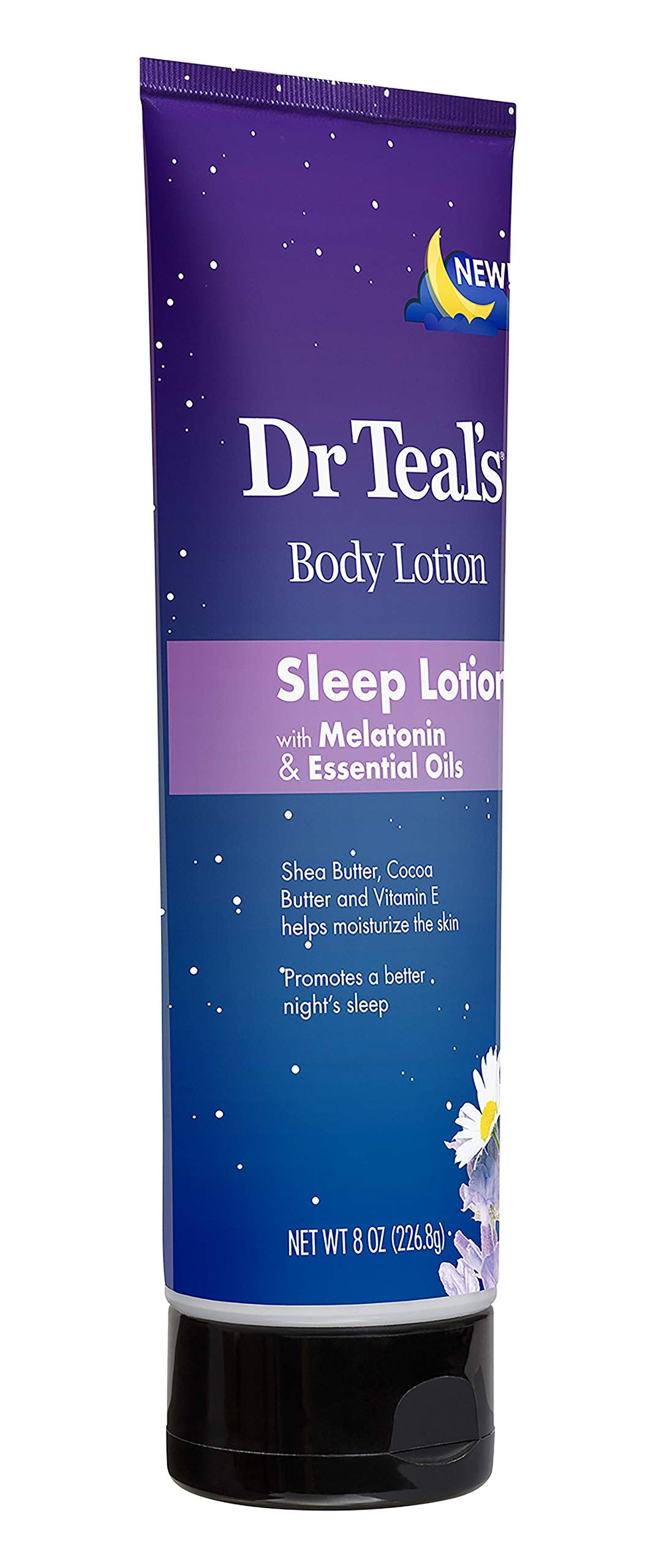 Dr Teal's Melatonin Sleep Lotion Gift Set (2 Pack, 8 oz ea.) - Nighttime Therapy Body Lotion Combines Shea & Cocoa Butter to Nourish and Protect Skin