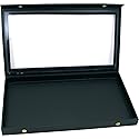 FindingKing Jewelry Box Holder Tray 32 Earring Display Case Organizer Storage Black Clear