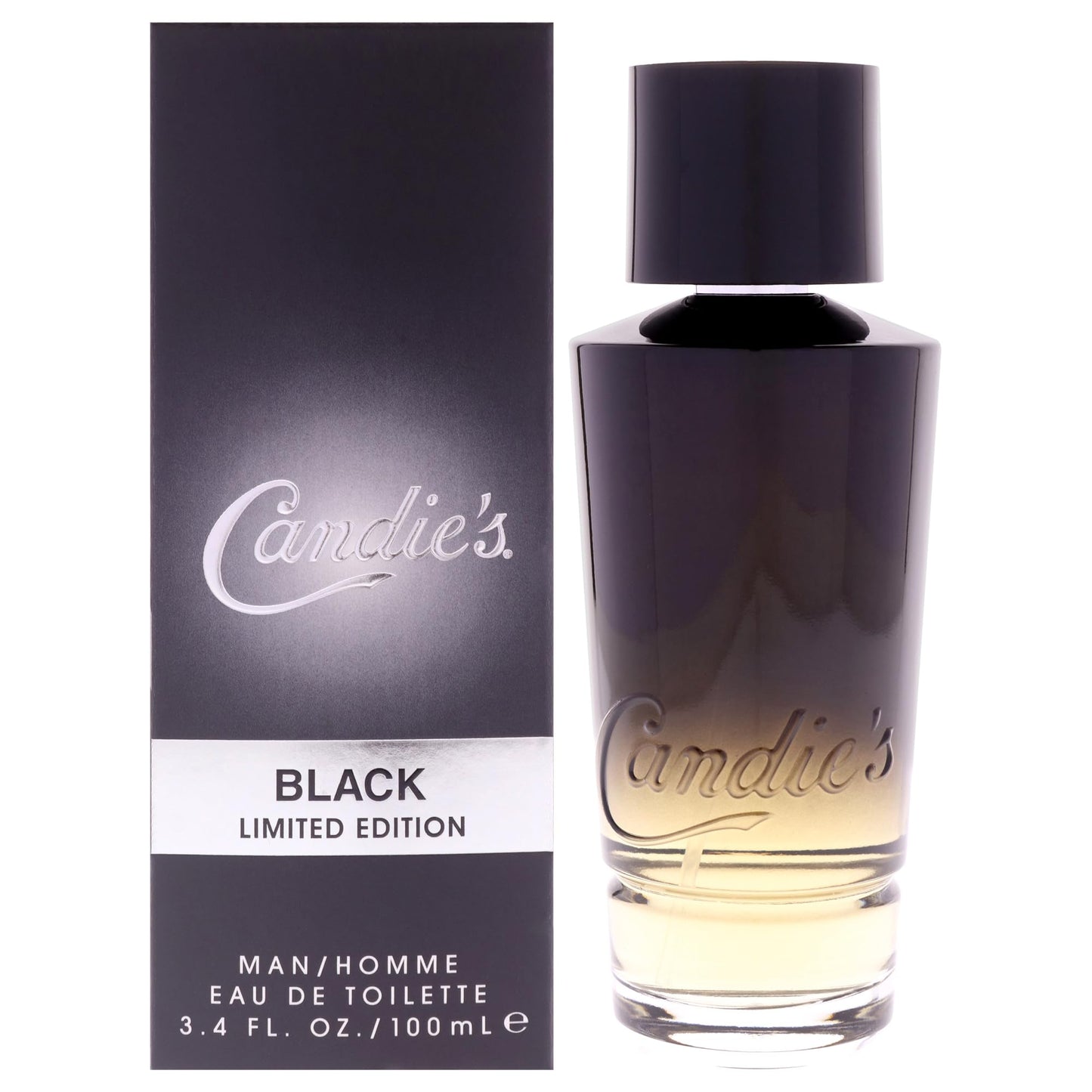CANDIE'S Black For Him Eau de Toilette - Long-Lasting Cologne for Men, Sweet Masculine Scent, Strong Body Spray, Ideal for Daily Wear, Lasts All Day