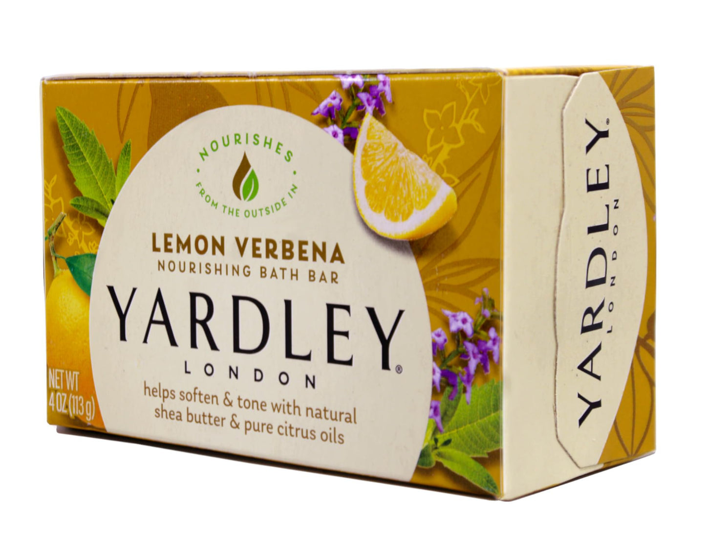 Yardley London Moisturizing Bar Lemon Verbena With Shea Butter 4.0 oz (Pack of 6)