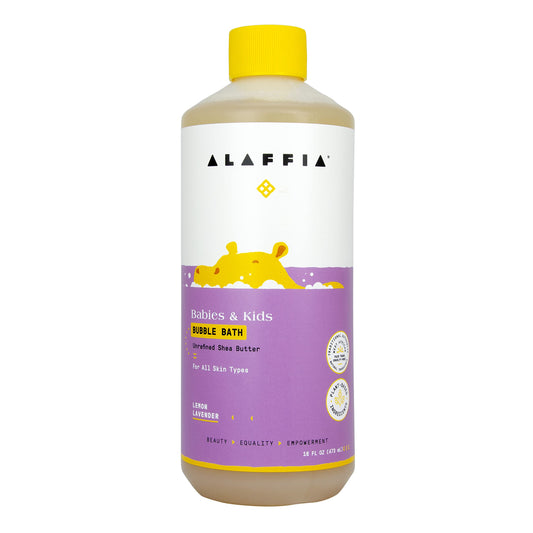 Alaffia Babies and Kids Bubble Bath, Gentle Bath Essentials for Delicate Skin, Plant-Based Formula that is Paraben & Sulfate-Free, Vegan, Calming Beauty and Personal Care Alaffia