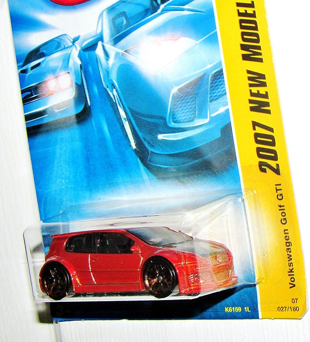 Hot Wheels 2007 New Models -#27 Volkswagen Golf GTI Light Copper K-Mart Exclusive Collectibles Collector Car #2007-27