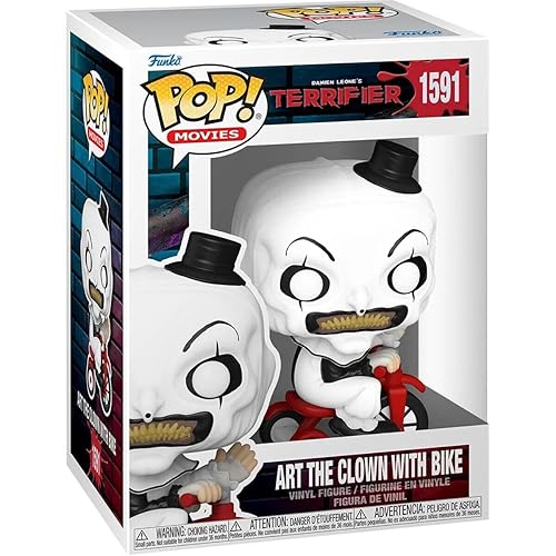 Funko POP! Movies: Terrifier - Art The Clown with Bike - Collectable Vinyl Figure - Gift Idea - Official Merchandise - for Kids & Adults - Horror…