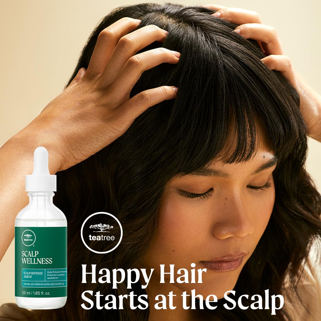 Tea Tree Scalp Wellness Scalp Defense Serum, Daily Pollution Protection, For All Hair Types, 1.85 fl. oz.