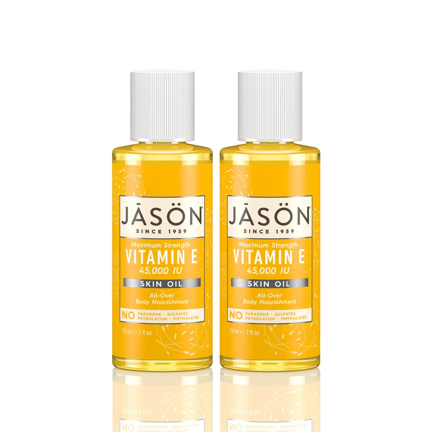 JASON Vitamin E 45,000 IU Skin Oil, Maximum Strength, 2 Ounce Bottle