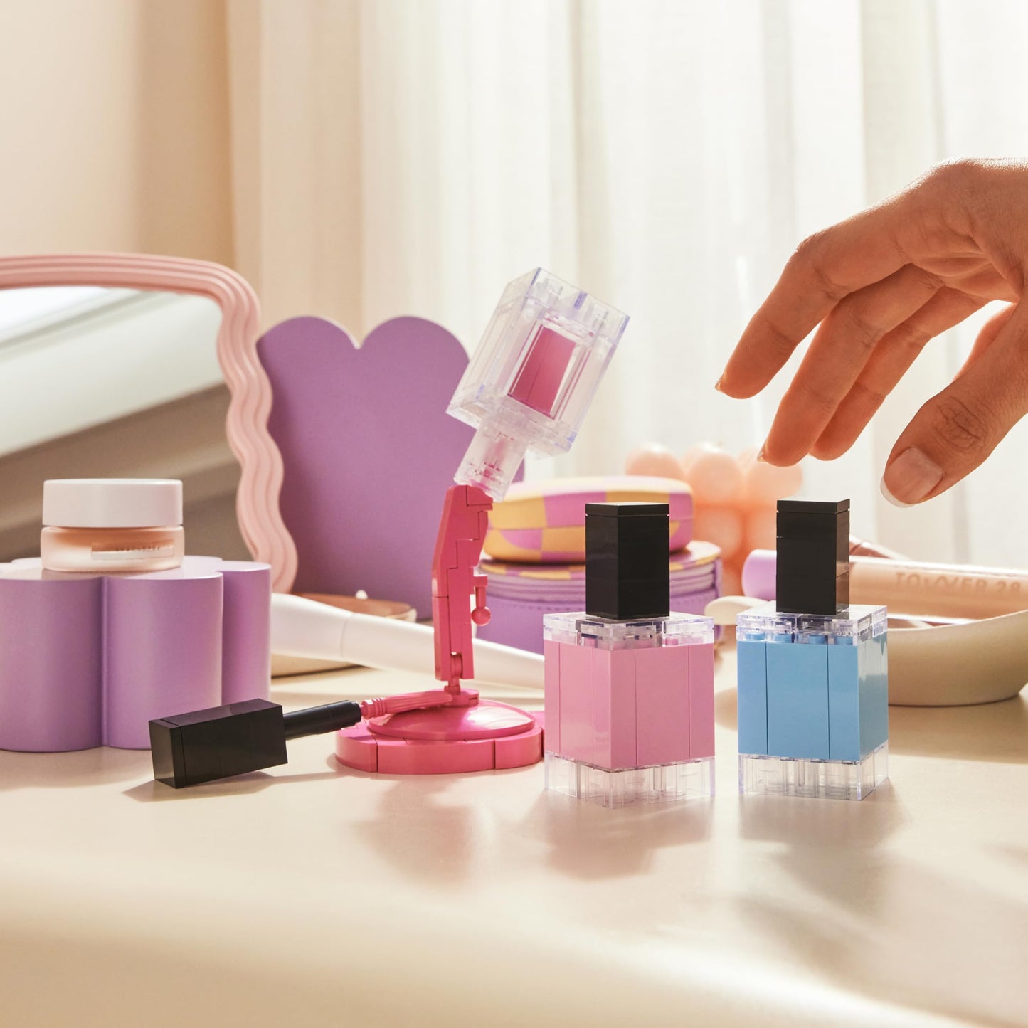 MAX Build More Premium Beauty Collection 2 Pack (Perfume & Nail Polishes) by ZURU - Novelty Unboxing Toy & Building Brick Collectible Minis with 259 Beauty & Personal Care MAX