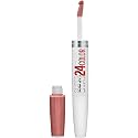Maybelline SuperStay 24 2-Step Liquid Lipstick Makeup, Committed Coral, 1 kit