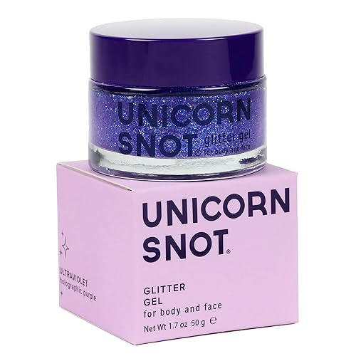 UNICORN SNOT Holographic Face Glitter & Body Glitter Gel | Holiday Glitter Makeup: Stocking Stuffers & Christmas Gift | Hair Glitter, Vegan