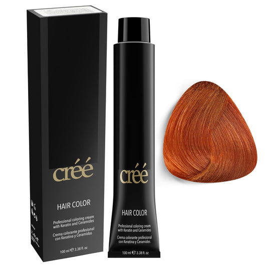 Cree Professional 8.4 - Light Copper Blond Permanent Hair Color - Long Lasting, Rich Vibrant - Gray Coverage 100ml - 3.4 fl.oz. Beauty & Personal Care Créé