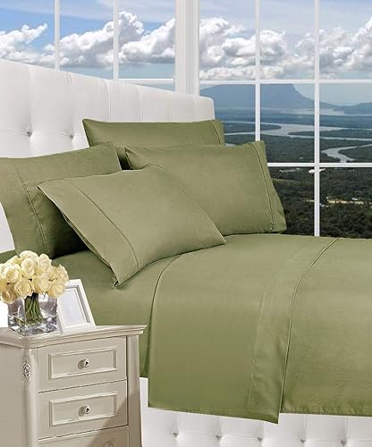 CELINE LINEN Luxury Silky-Soft 1500 Premier Softest Hotel Quality Wrinkle-Free 3-Piece Bed Sheet Set, Deep Pocket up to 16 inch, Twin/Twin XL