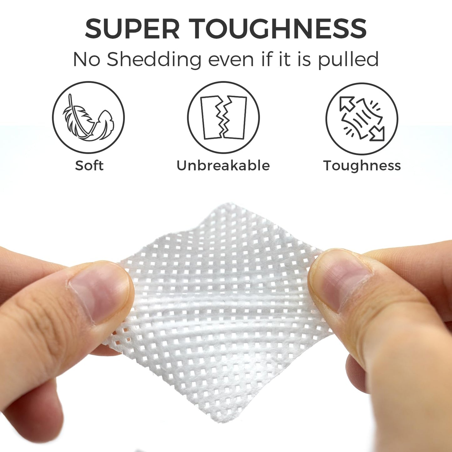1100PCS Lint Free Nail Wipes with Case Package - Non-Woven Soft Nail Polish Remover Pads - Lint Free Wipes for Gel Nails - DIY Nail Art Supplies