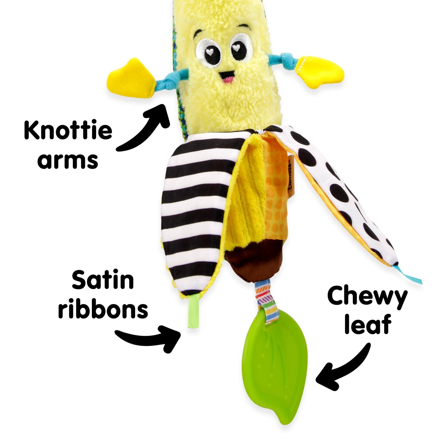 LAMAZE Bea The Banana, Clip on Pram and Pushchair Newborn Baby Sensory Toy, With Colours and Sounds, Development for Boys and Girls Aged 0 to 24…