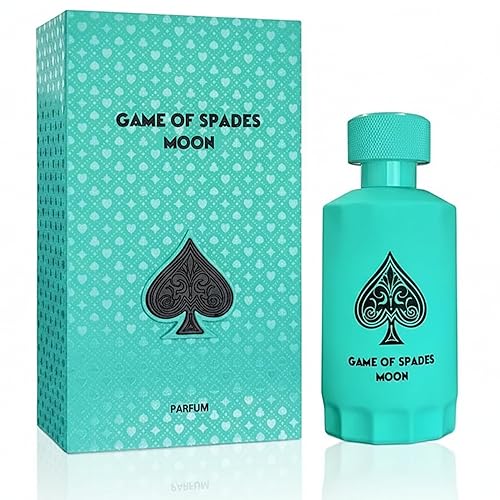 Jo Milano Game of Spades Moon Parfum Spray | 3.4 oz (100ml) | Amber, Fresh, Sweet, Musky, Warm Spicy Scent | Long Lasting Fragrance for Men and Women