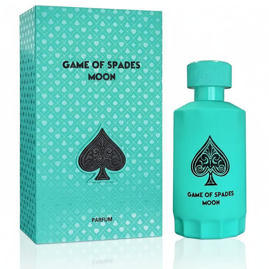 Jo Milano Game of Spades Moon Parfum Spray | 3.4 oz (100ml) | Amber, Fresh, Sweet, Musky, Warm Spicy Scent | Long Lasting Fragrance for Men and Women