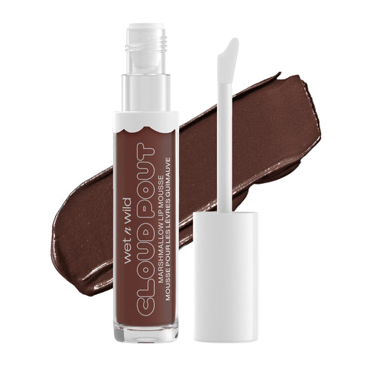 wet n wild Lip Cream Cloud Pout w/Marshmallow, Dark Brown Love You Smore | Argan Oil | Vitamin E | Marshmallow Flavored Beauty & Personal Care wet n wild