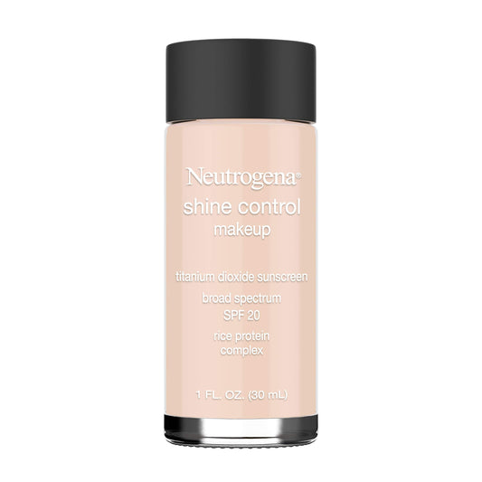 Neutrogena Shine Control Liquid Makeup Broad Spectrum Spf 20, Natural Ivory 20, 1 Oz. Beauty & Personal Care Neutrogena