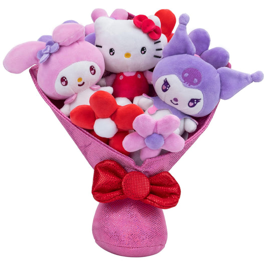Jazwares Hello Kitty and Friends - 12-inch Plush Bouquet - 9 Plush Included - Officially Licensed Sanrio Product from