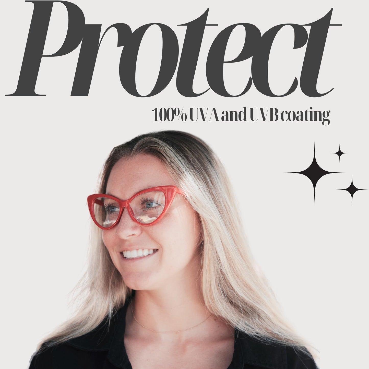 ShadyVEU Super Cat Eye Vintage Inspired Fashion Mod Clear Lens Sunglasses (Black Frame, Clear Lens)