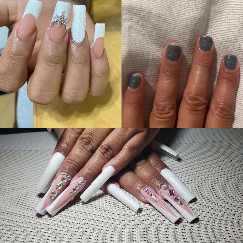 10g 0.2mm Shimmer White Rainbow Nail Glitter Holographic Shining Sugar Nail Glitter Candy Coat Powder Sugar Coating Effect Powder Nail Pigment Powder