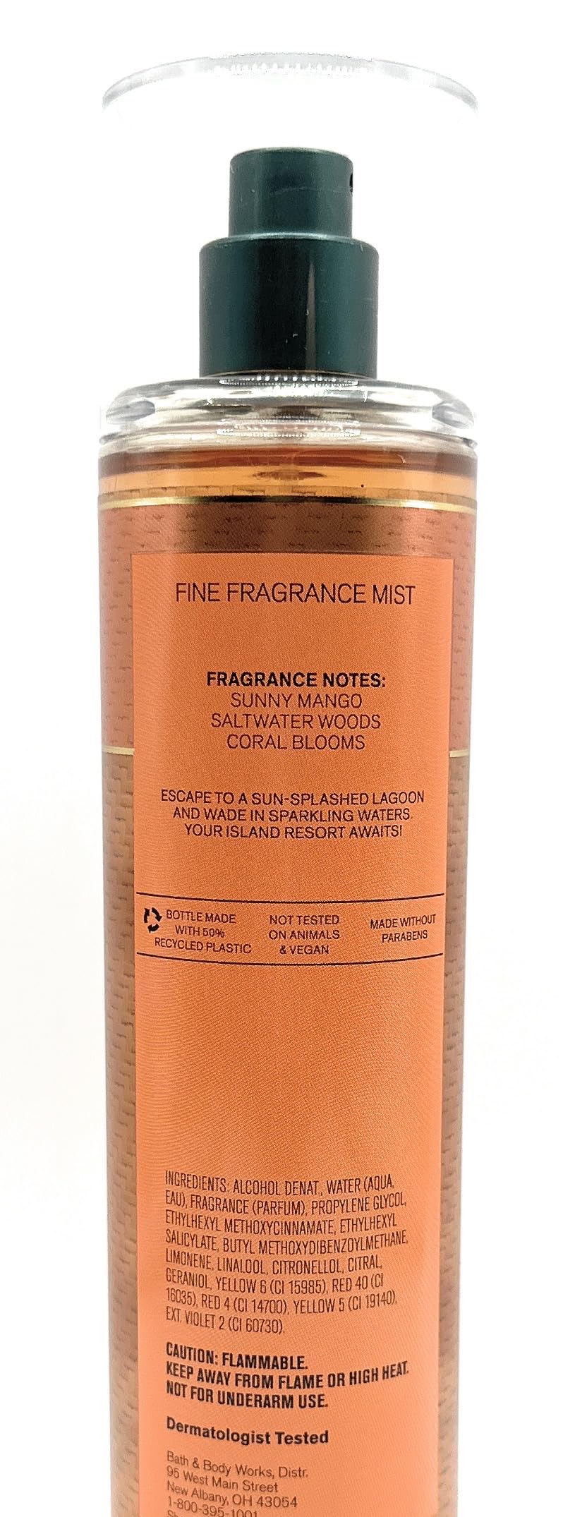 Bath & Body Works Golden Mango Lagoon Fine Fragrance Mist 8 Fluid Ounce Body Spray