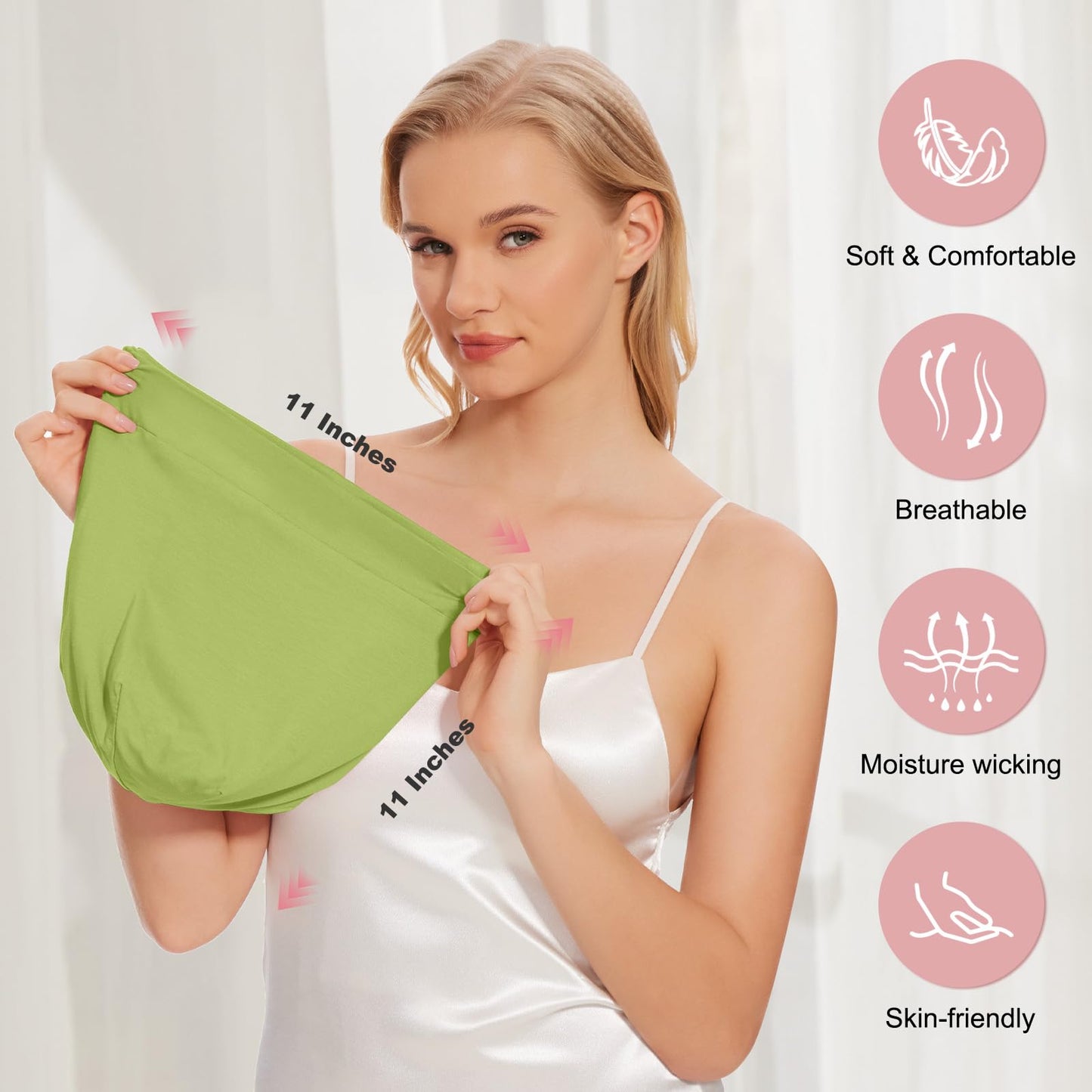 Silk Bonnet for Sleeping Women, Adjustable Silky Satin Lined Sleep Cap Beauty and Personal Care ZHENSILK