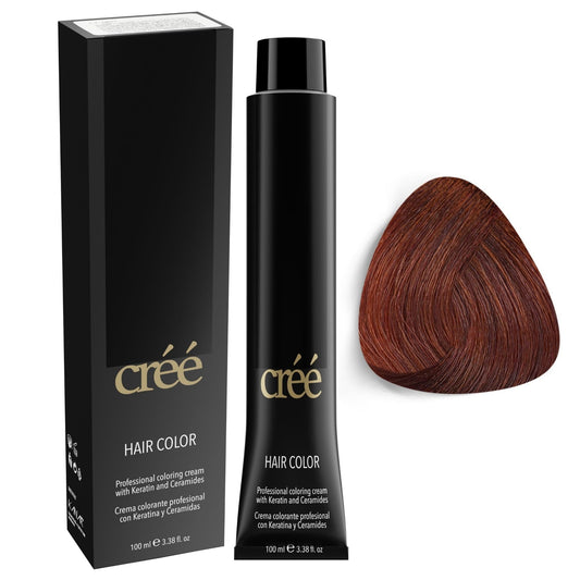 Cree Professional 6.4 - Dark Copper Blond Permanent Hair Color - Long Lasting, Rich Vibrant - Gray Coverage 100ml - 3.4 fl.oz. Beauty & Personal Care Créé