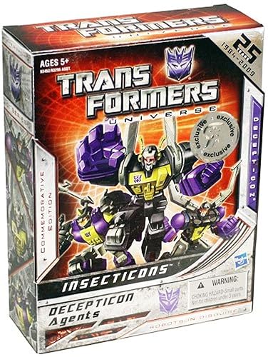 Insecticons Exclusive Transformers Universe 25th Annaversary Action Figure