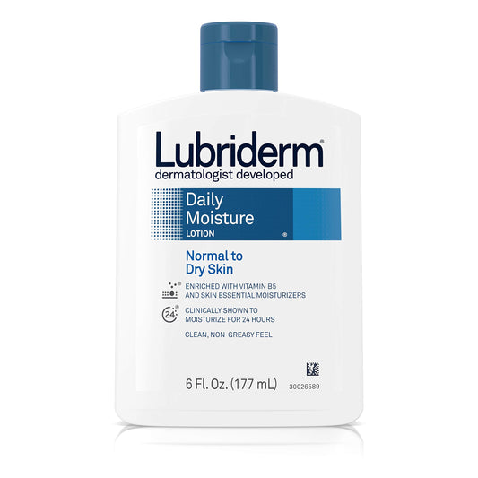 Lubriderm Daily Moisture Hydrating Body and Hand Lotion with Vitamin B5, Non-Greasy, 6 fl. oz Beauty & Personal Care Lubriderm