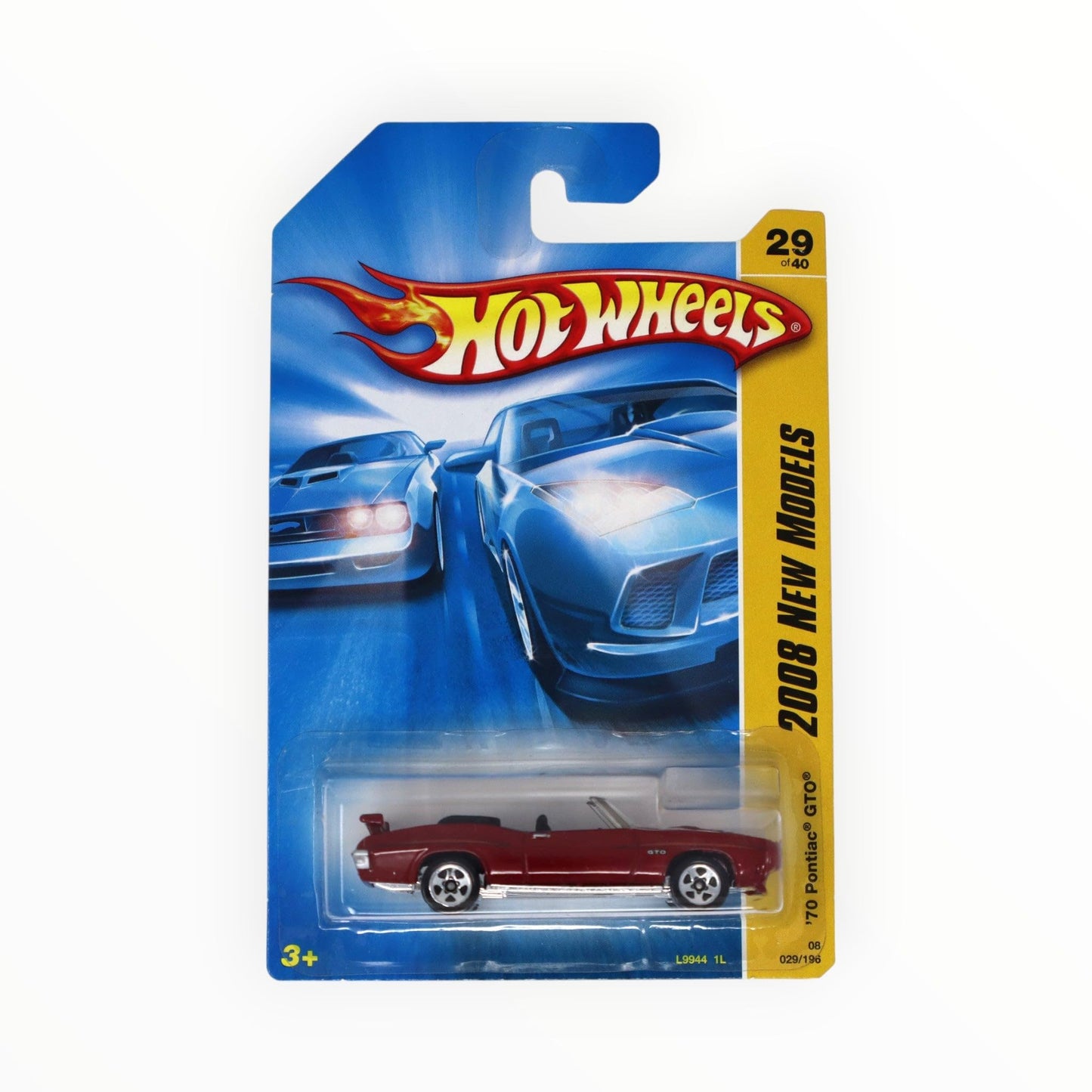 Hot Wheels 2008-029 New Models '70 Pontiac GTO 1:64 Scale RED