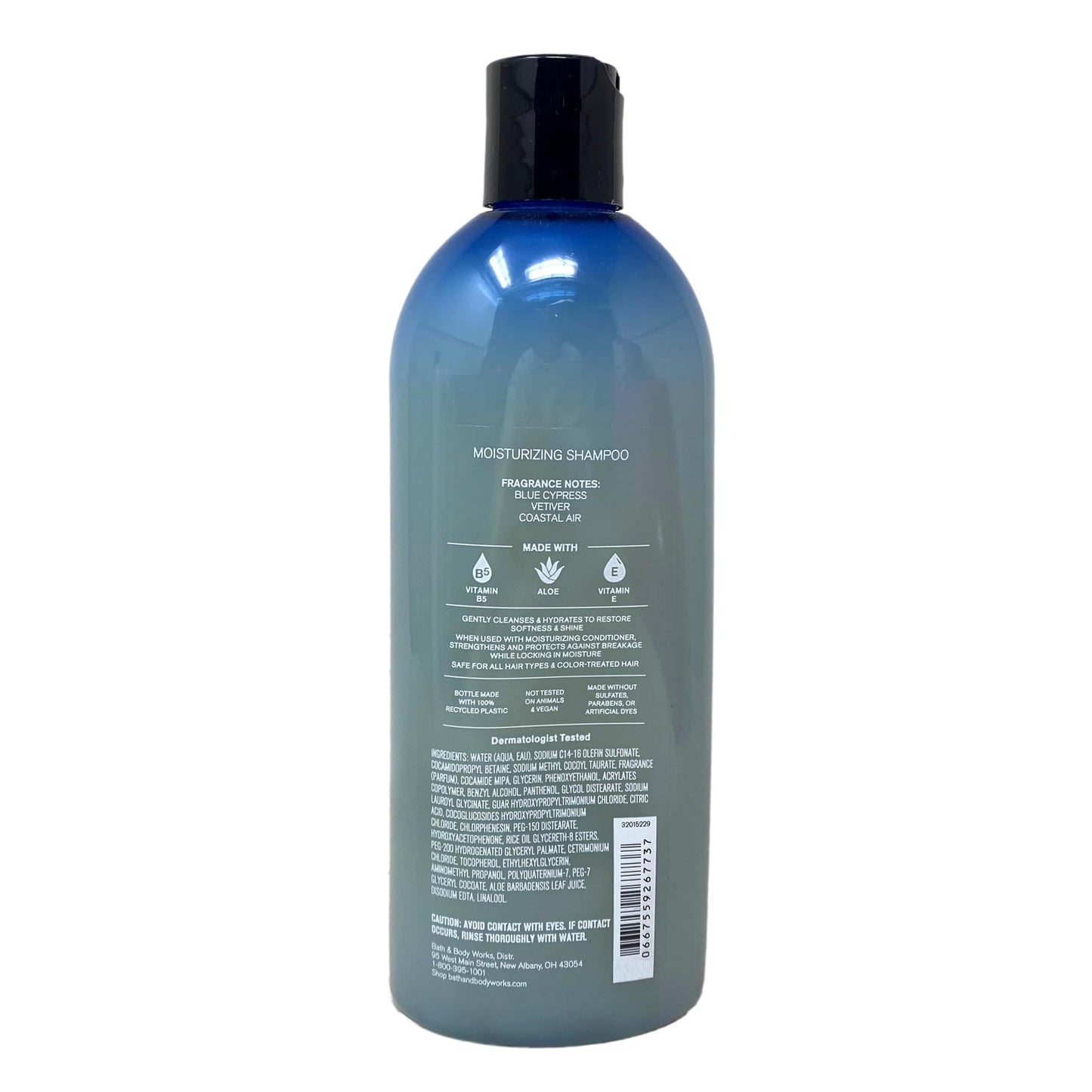 Bath & Body Works Men's Collection Ocean 2 Pack Moisturizing Shampoo Bundle with a Natural Oats Sample Soap
