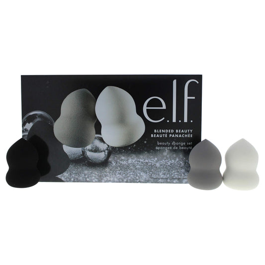 e.l.f. Cosmetics Blended Beauty Sponge Set, Three Sponges for Flawless Makeup Application