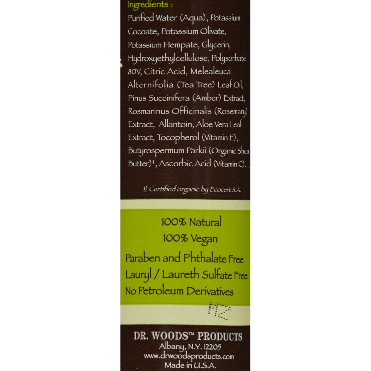 Dr Woods Teatree Face Cle Size 8.Z Dr Woods Teatree Face Cleanser 8.Z