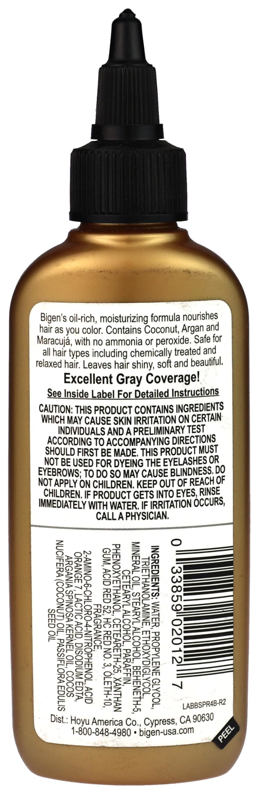 Bigen Semi-Permanent Haircolor #R4 Intensive Red 3 Ounce (88ml) (6 Pack)