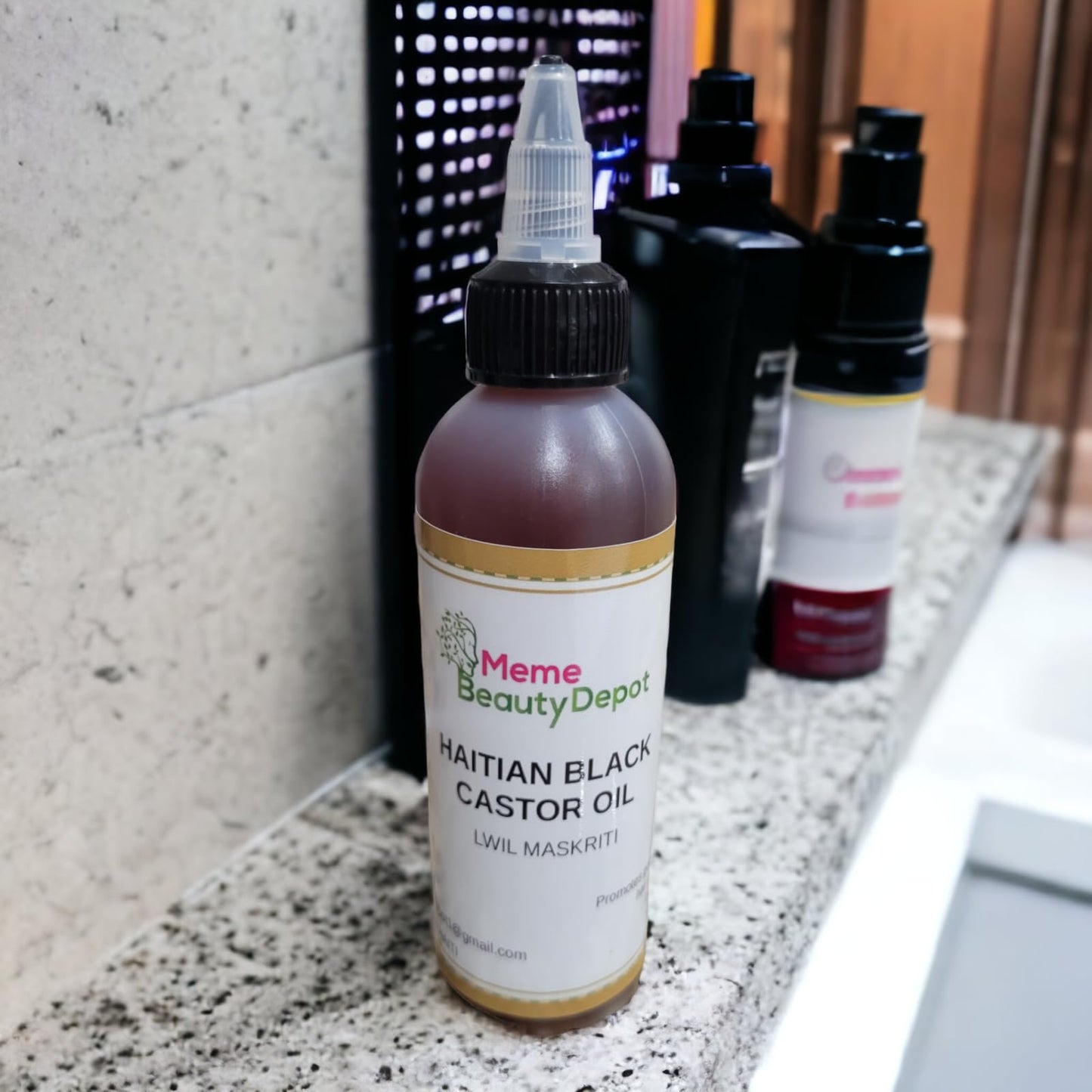 Meme Beauty Depot Haitian Black Castor Oil