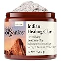 Sky Organics - Indian Healing Clay, 16 oz - Detoxifying Bentonite Clay Powder - Exfoliating Face Mask - Pore Cleaner - Combination & Oily Skin