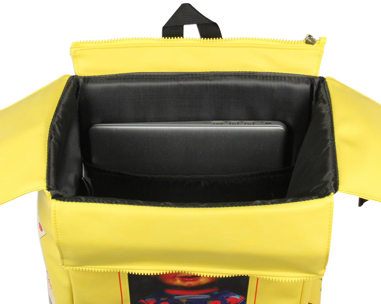 Chucky Backpack Child's Play Good Guys Chucky Doll Toy Box Replica Faux Leather Tote Bag Laptop Travel Backpack